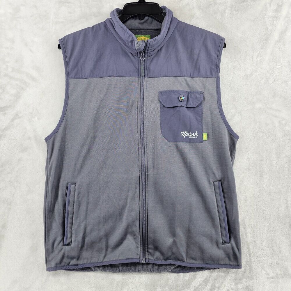 Marsh Wear Mens Performance Vest Gray Size Large Outdoors Hiking